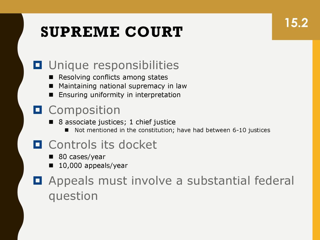 Duties of supreme court justices sale